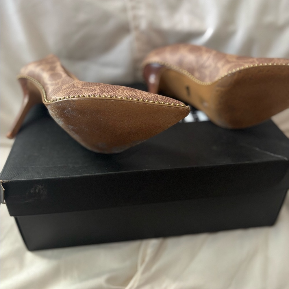Coach Waverly Brown Women's Heels - Picture 3 of 7